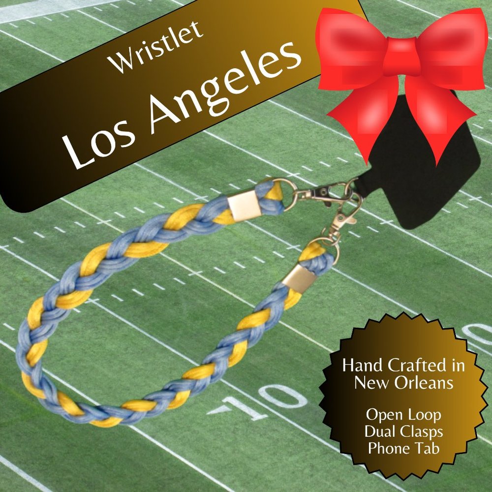 Braided Universal Phone Wristlet, Los Angeles Football, Sports Team Col…